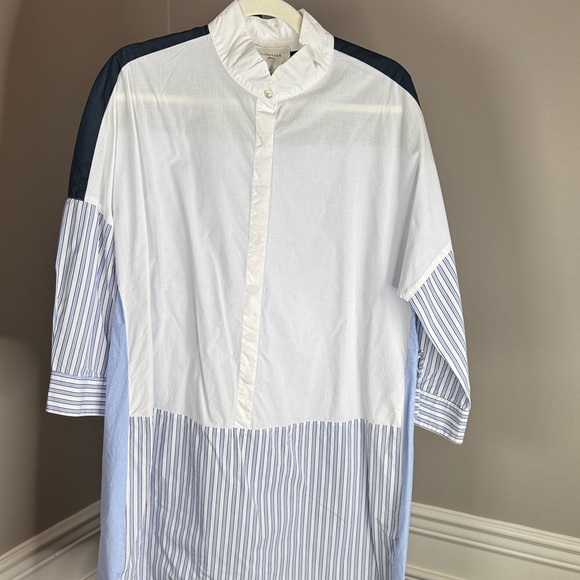 Tuckernuck Pomander Place Burnell Colorblock Shirt Dress Size XL - Picture 2 of 8
